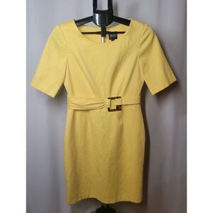 Cheerful Yellow Midi Dress by Bigio Collection
